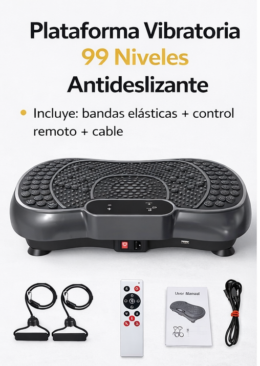 Placa vibratoria de 99 niveles de intensidad, equipo de Fitness para entrenamiento de cuerpo completo en casa, masajeador de construcción muscular, dispositivo deportivo