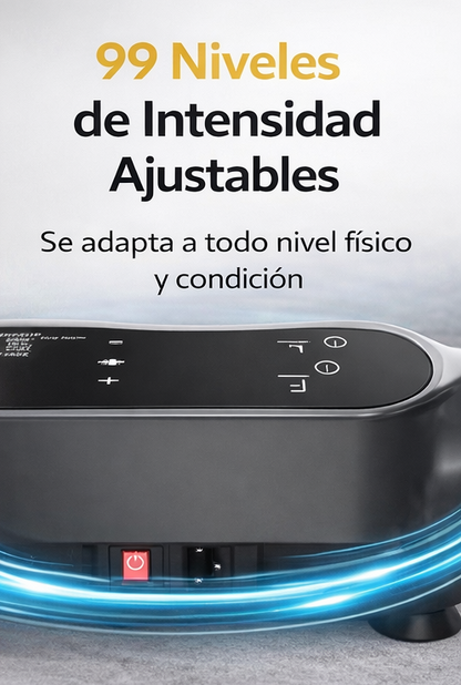 Placa vibratoria de 99 niveles de intensidad, equipo de Fitness para entrenamiento de cuerpo completo en casa, masajeador de construcción muscular, dispositivo deportivo